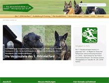 Tablet Screenshot of phv-herford.de